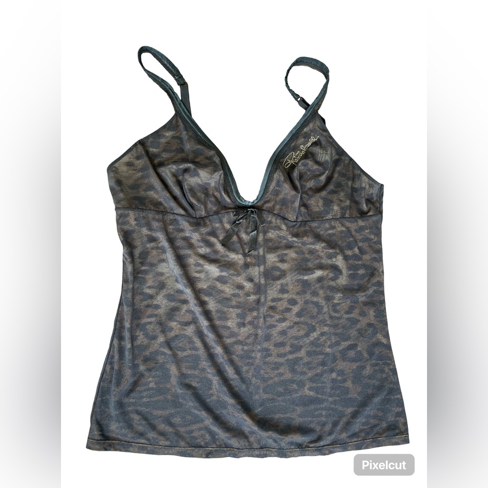 Roberto Cavalli Underwear, Black/Leopard Top, US XL